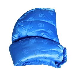 Men Blue Logo Print Whole Head Wrap Capello Hat