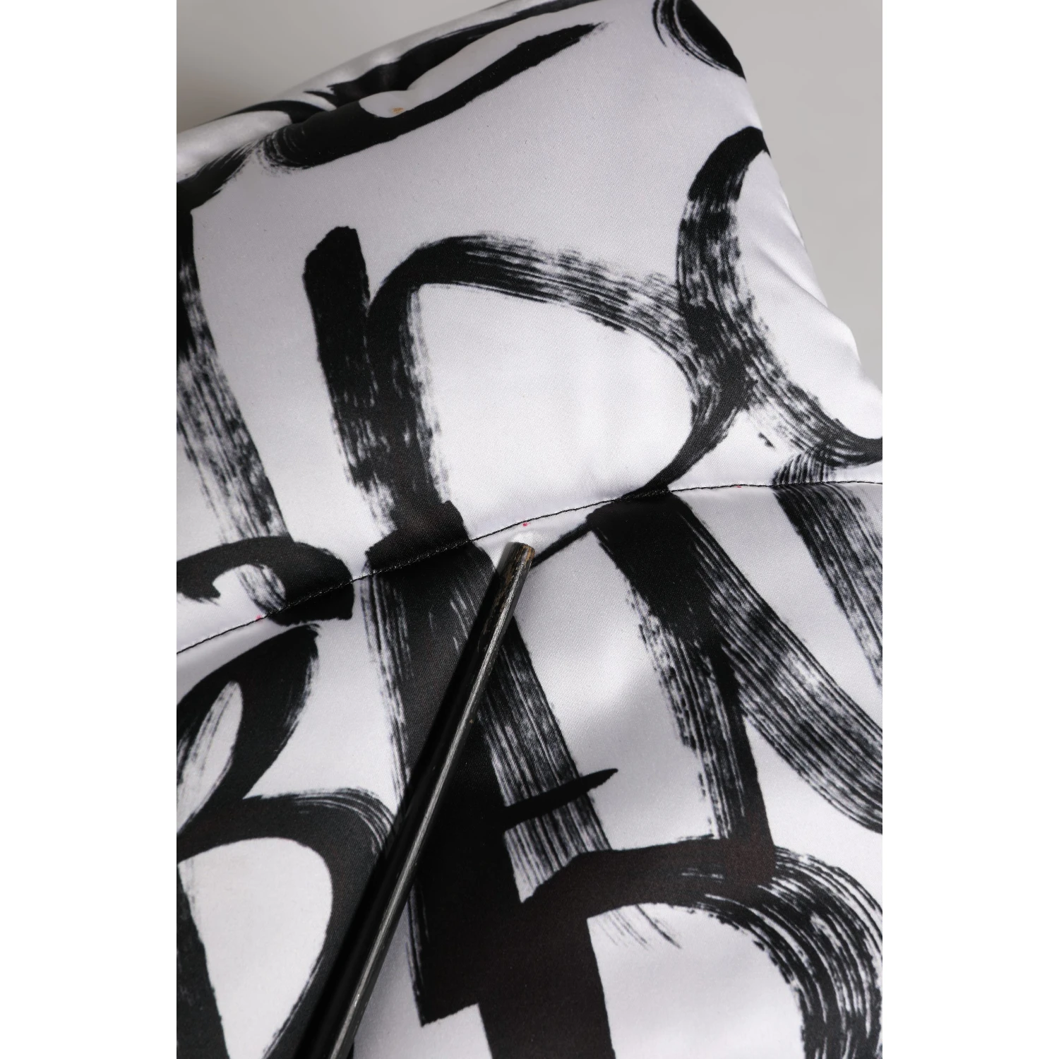 White Logo Print Whole Head Wrap Capello Hat