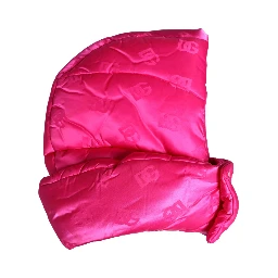 Men Pink Logo Print Whole Head Wrap Capello Hat