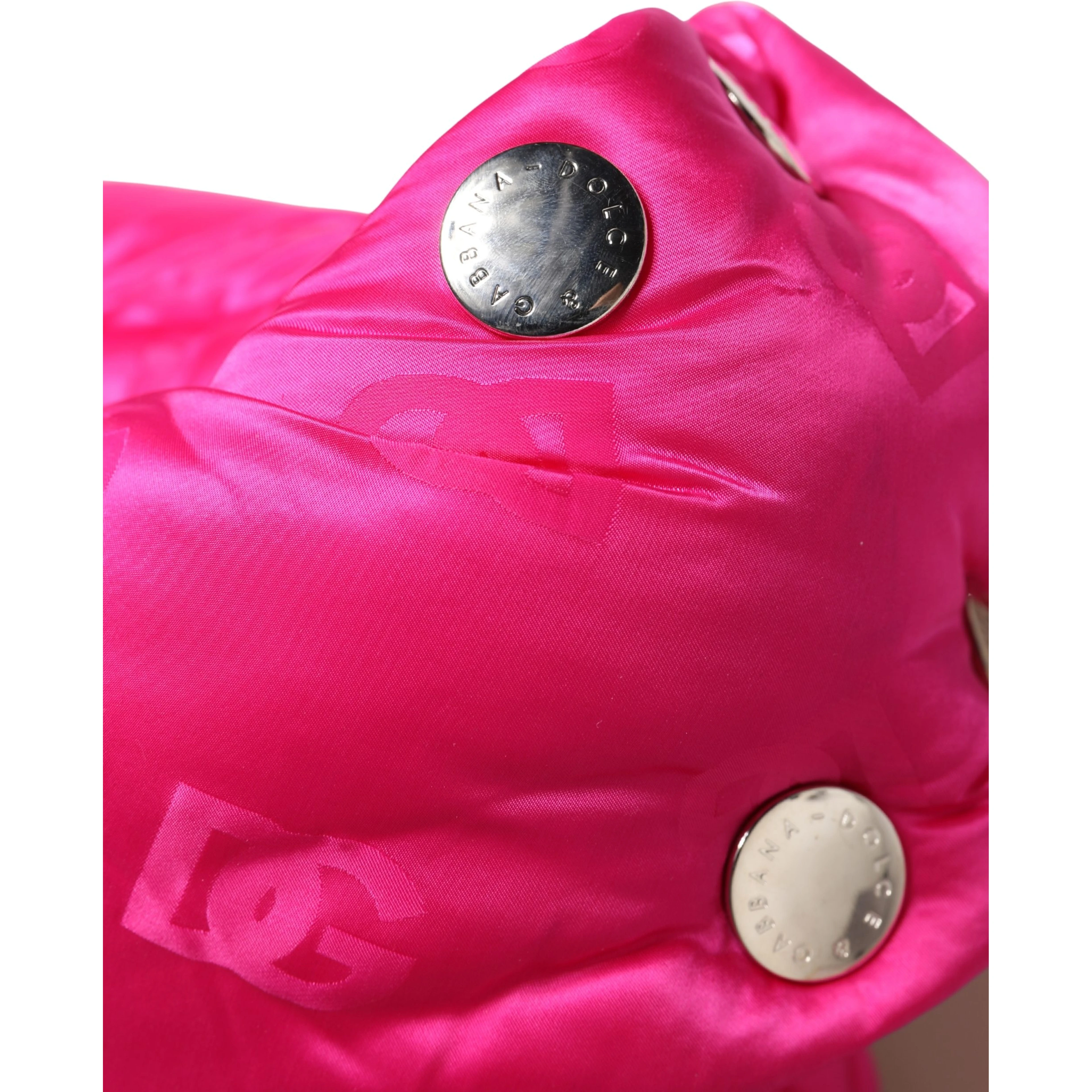 Men Pink Logo Print Whole Head Wrap Capello Hat