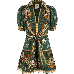 AYLA GREEN MINI DRESS