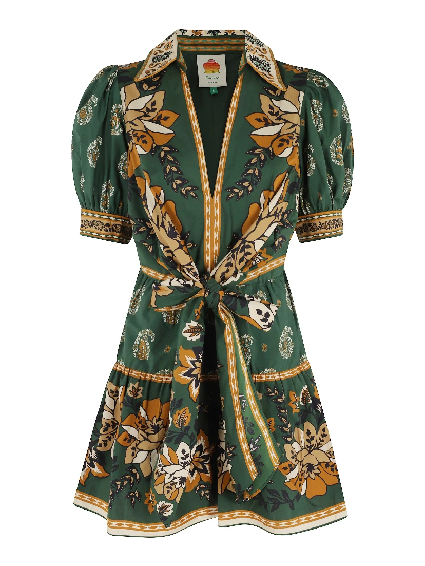 AYLA GREEN MINI DRESS