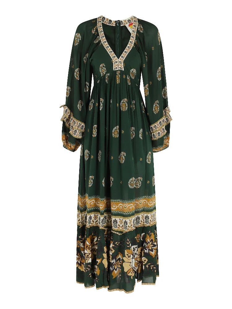 AYLA GREEN MAXI DRESS