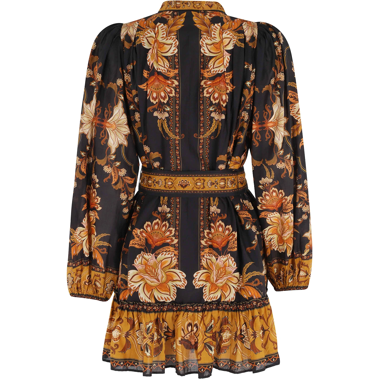 MAJESTIC GARDEN BLACK MINI DRESS