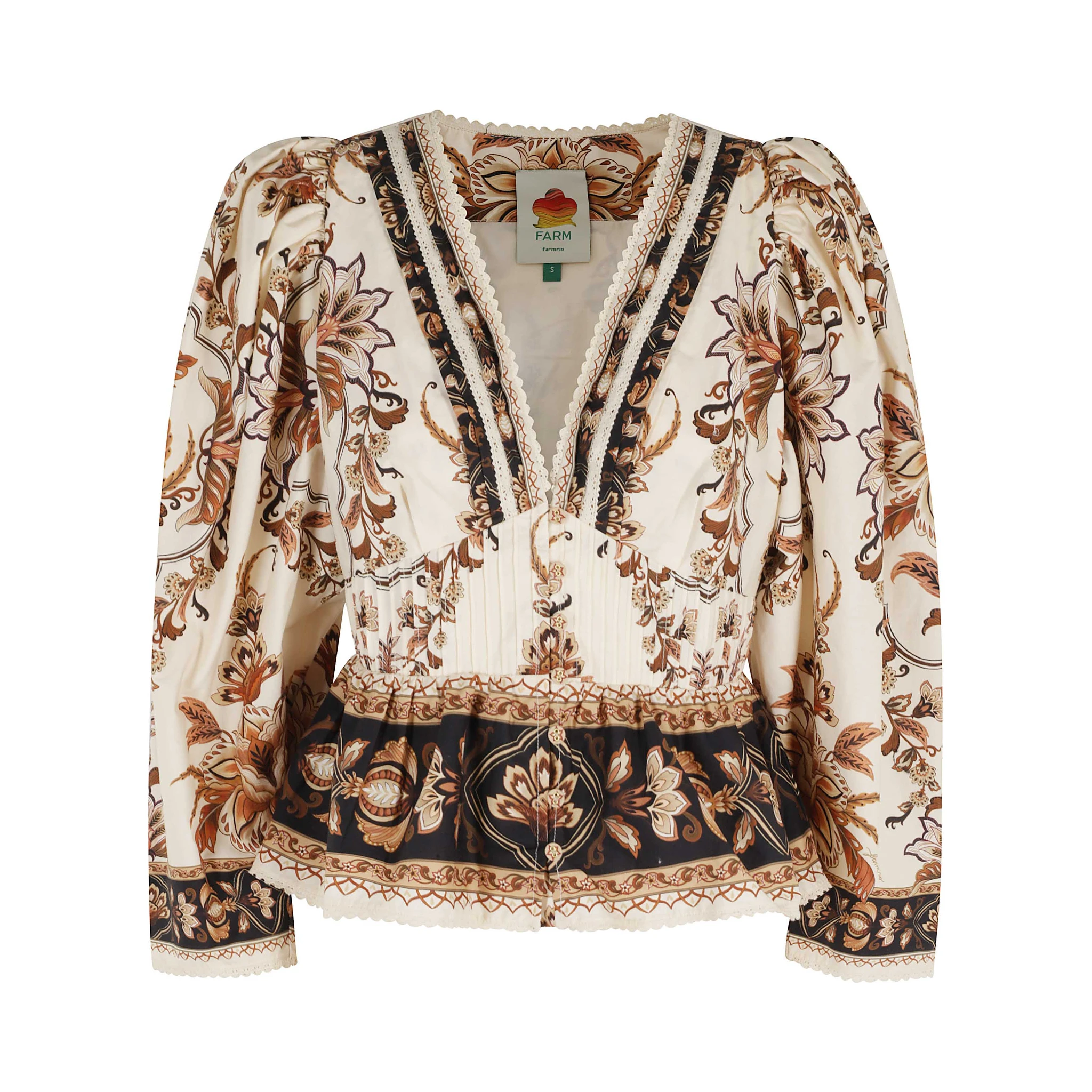 MAJESTIC GARDEN SAND BLOUSE