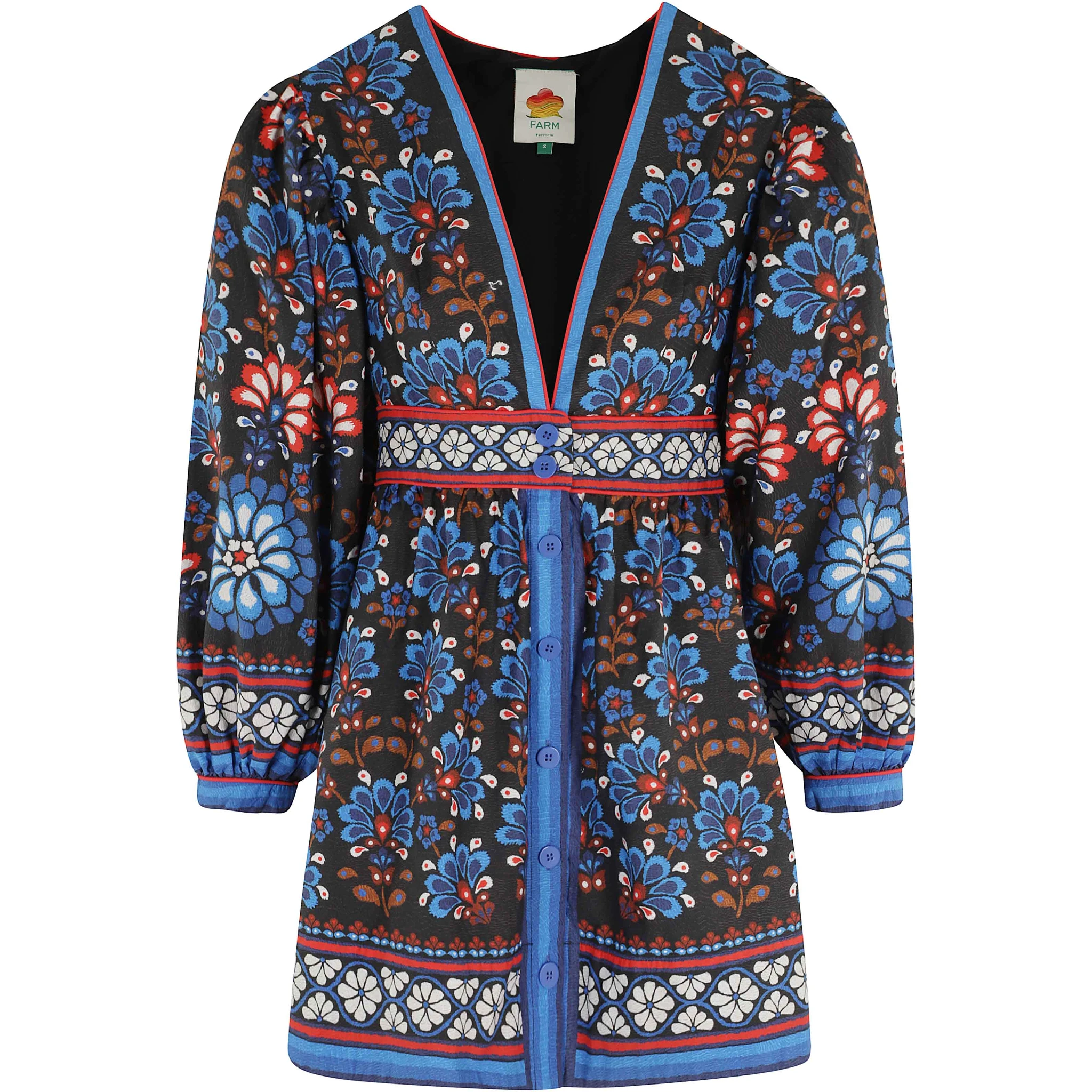 LATINA SCARF BLACK MINI DRESS