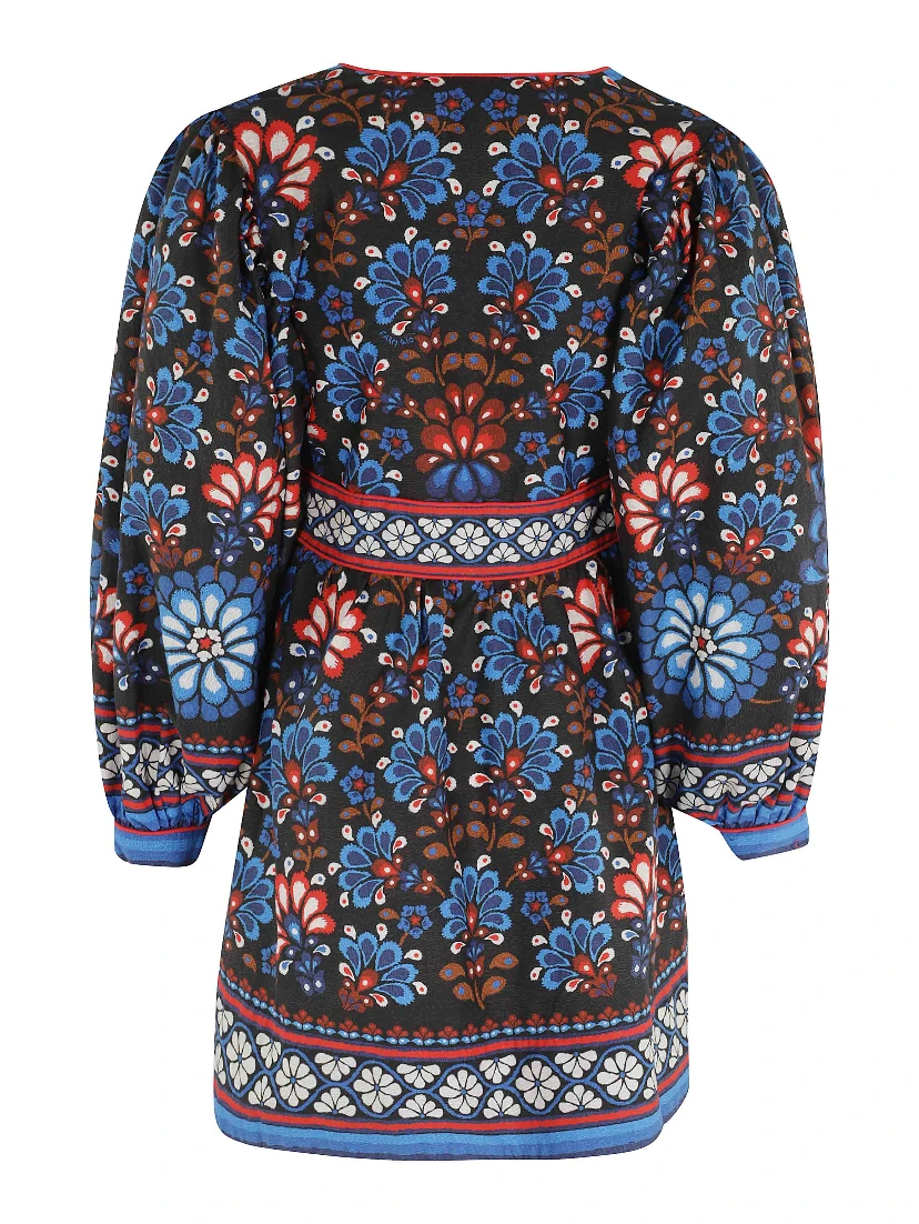 LATINA SCARF BLACK MINI DRESS