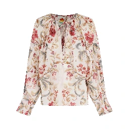ROYAL GARDEN SAND BLOUSE
