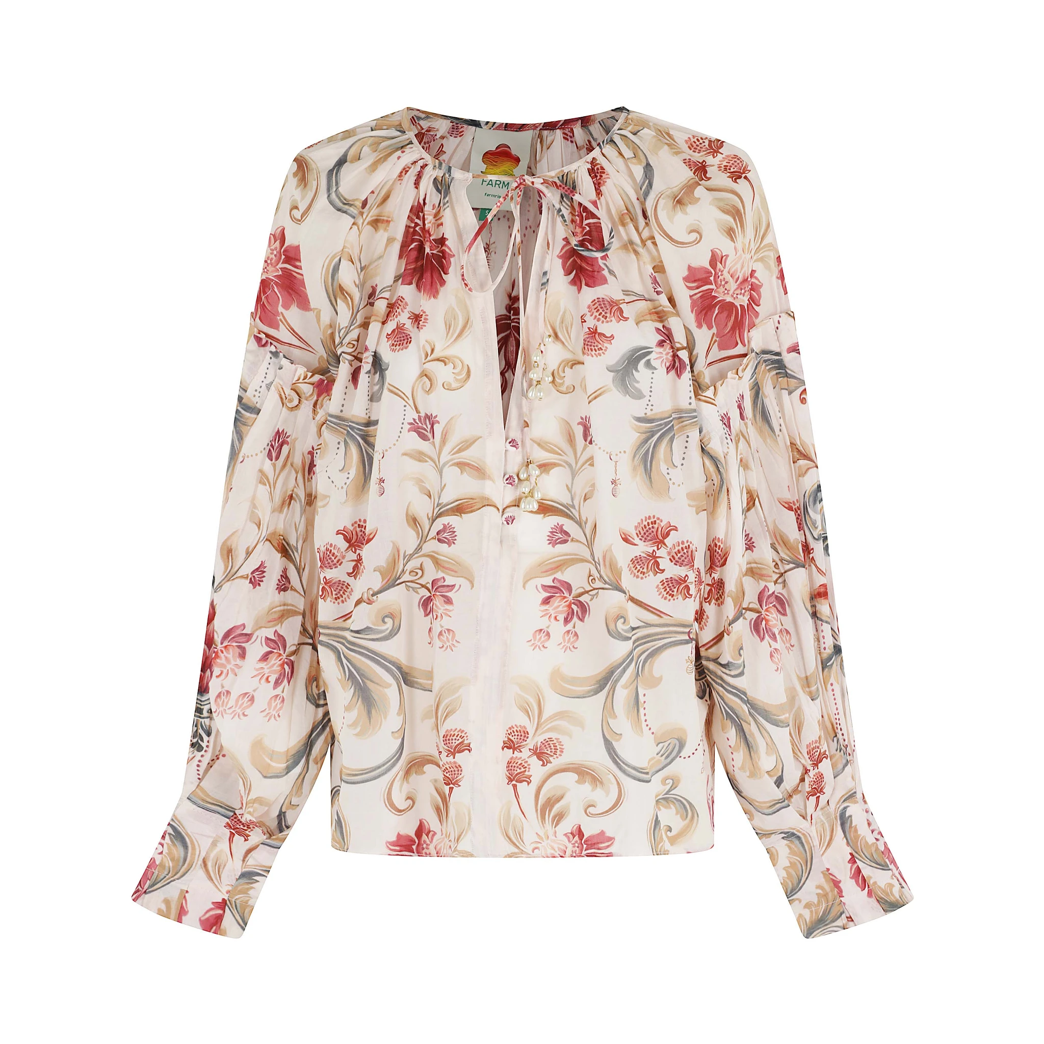 ROYAL GARDEN SAND BLOUSE