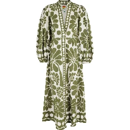 فستان ماكسي أخضر من باليرمو