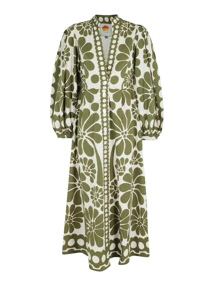 فستان ماكسي أخضر من باليرمو