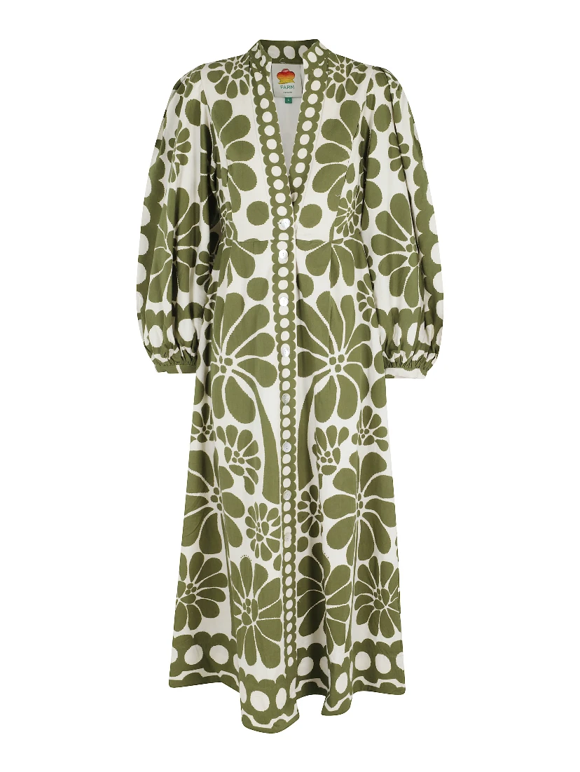 فستان ماكسي أخضر من باليرمو