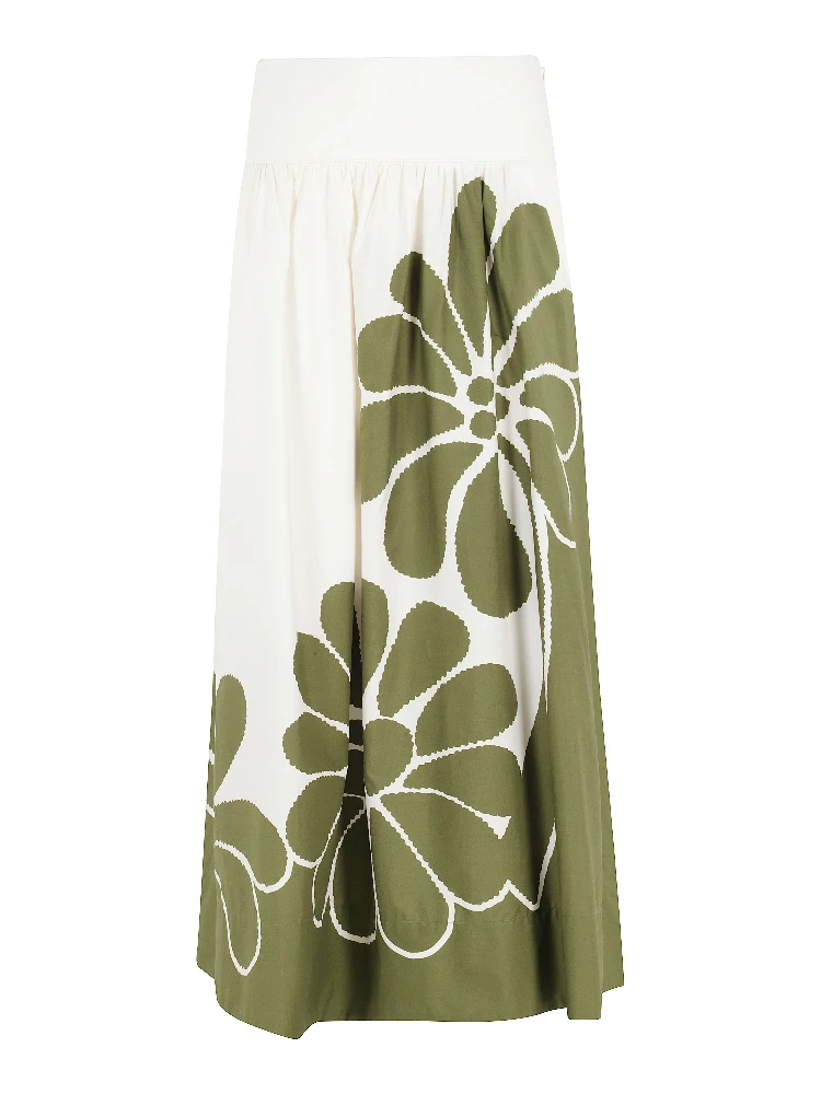 PALERMO GREEN MIDI SKIRT