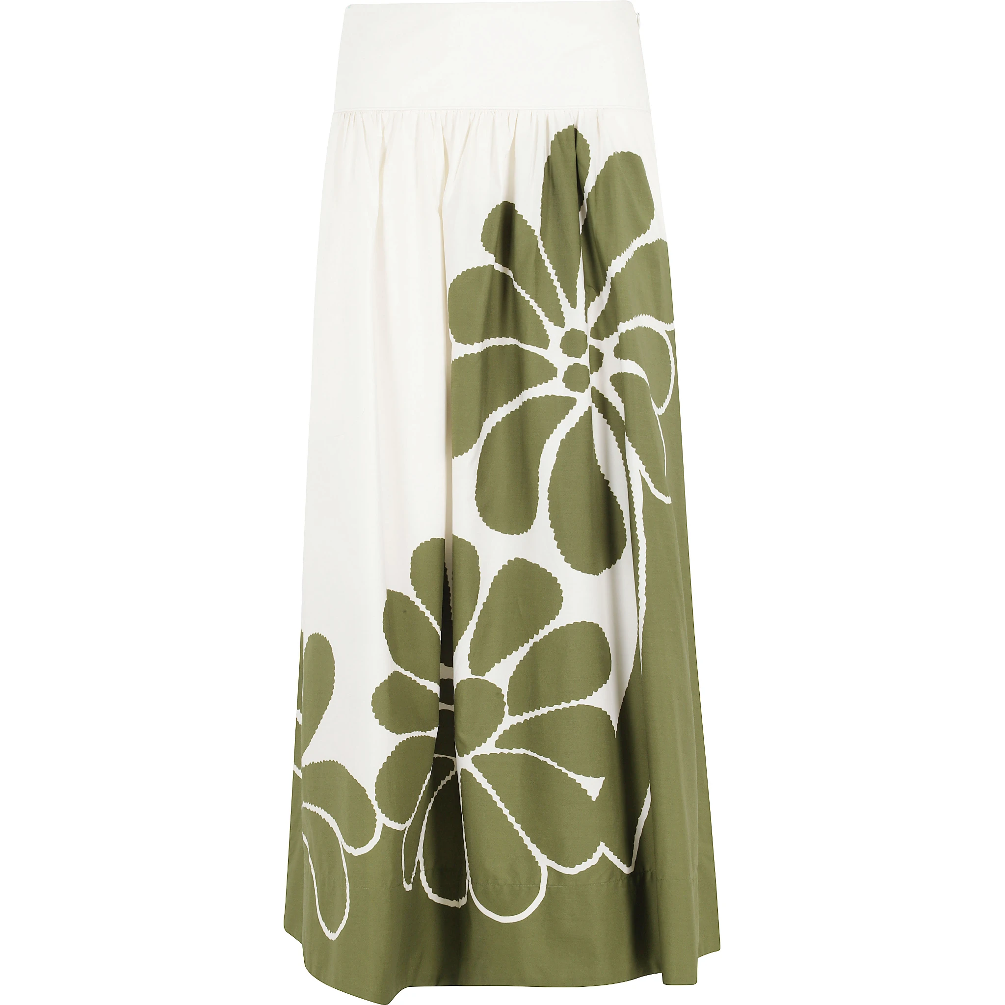 PALERMO GREEN MIDI SKIRT