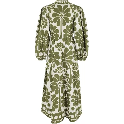 فستان ماكسي أخضر من باليرمو