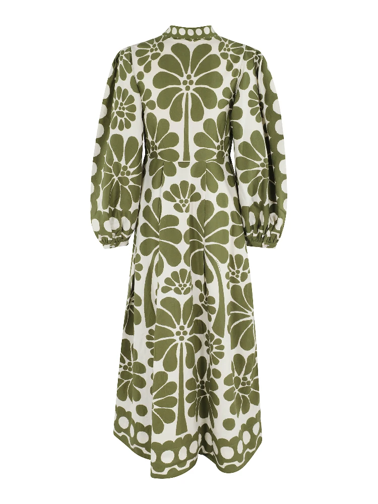 فستان ماكسي أخضر من باليرمو alternative