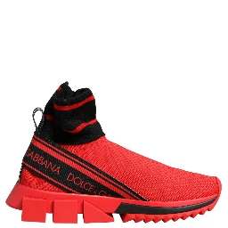Red Black Sorrento Socks Sneakers Shoes