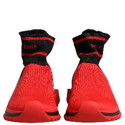 Red Black Sorrento Socks Sneakers Shoes