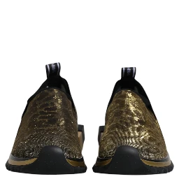 Gold Glitter Leopard Sorrento Sneakers Shoes