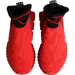 Red Black Sorrento Socks Sneakers Shoes