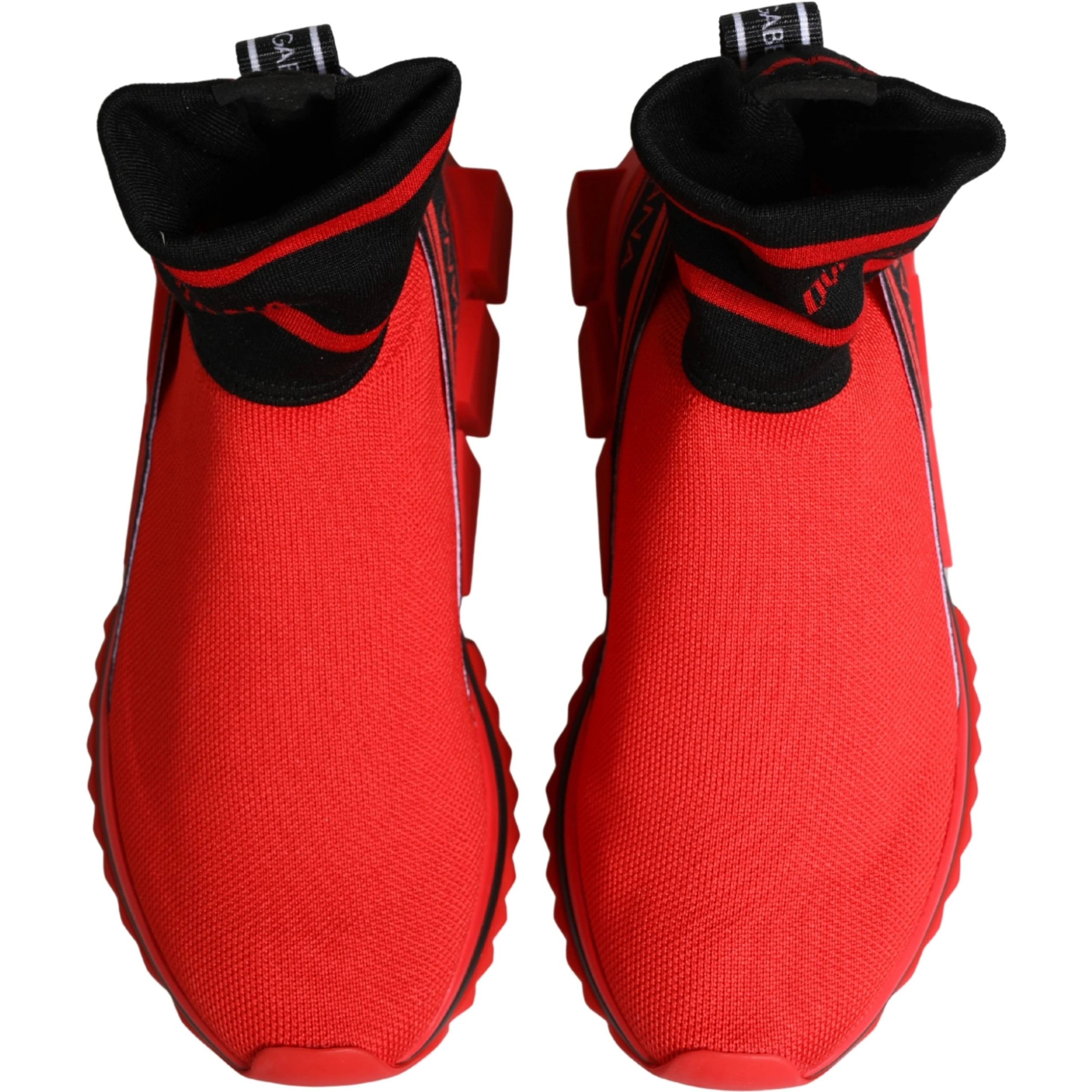Red Black Sorrento Socks Sneakers Shoes