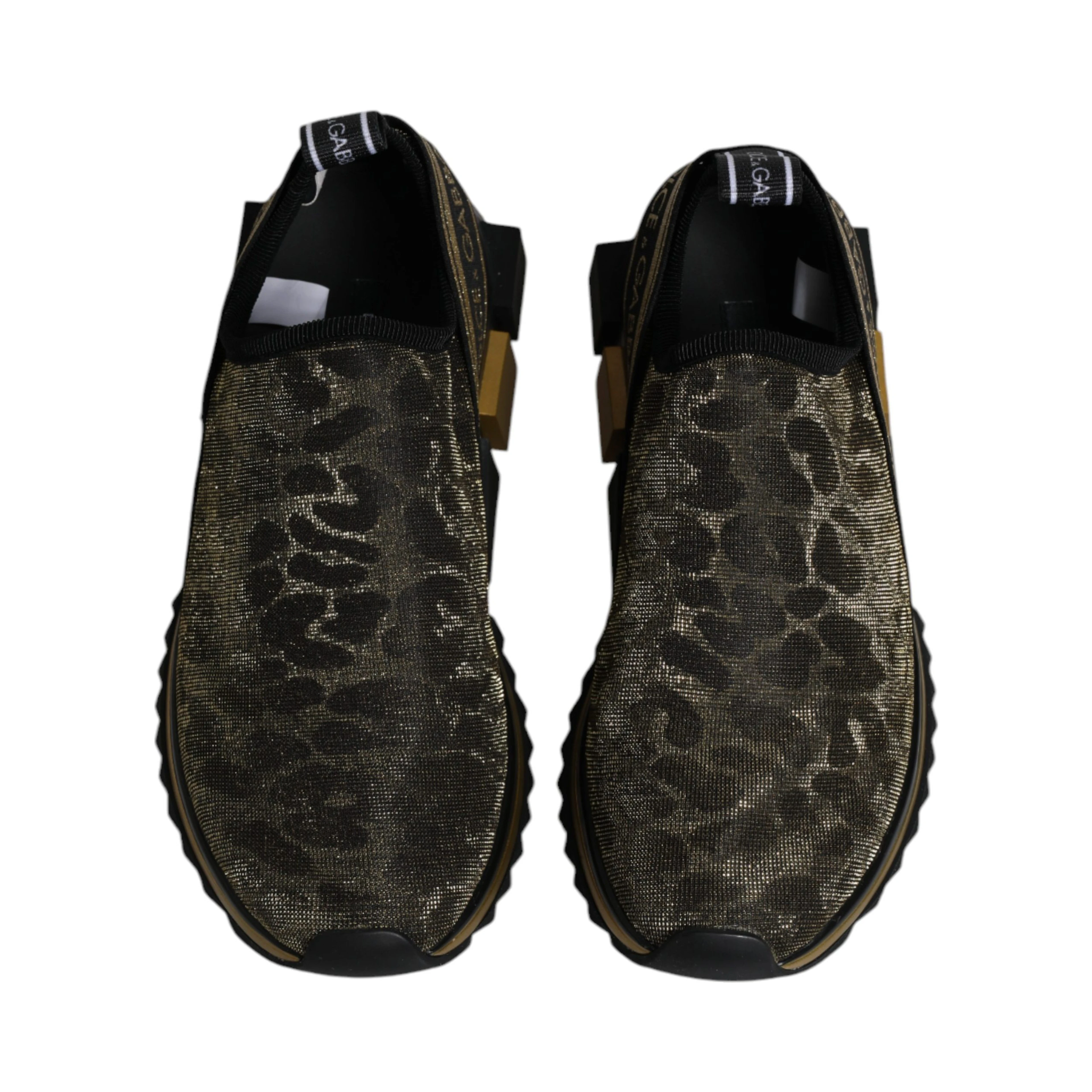 Gold Glitter Leopard Sorrento Sneakers Shoes