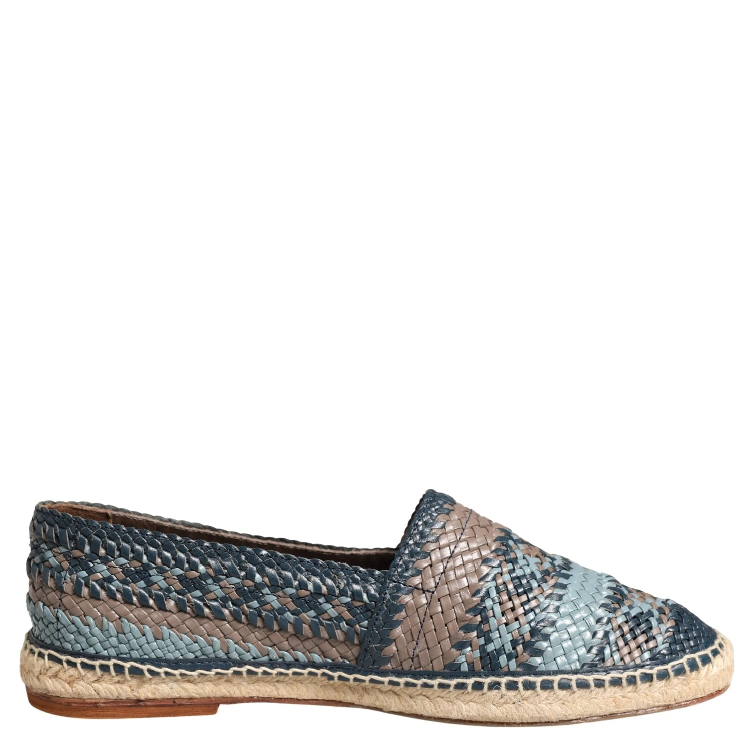 Blue Gray Slip On Buffalo Espadrille Shoes