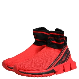 Red Black Sorrento Socks Sneakers Shoes