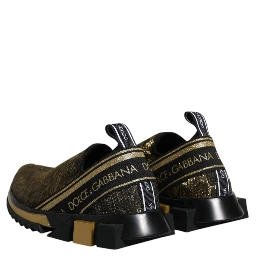 Gold Glitter Leopard Sorrento Sneakers Shoes