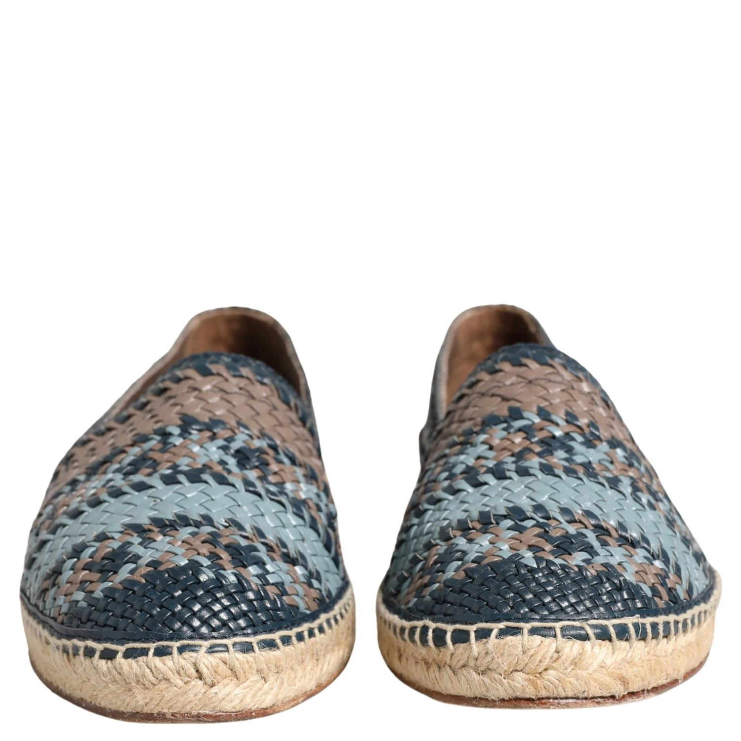 Blue Gray Slip On Buffalo Espadrille Shoes