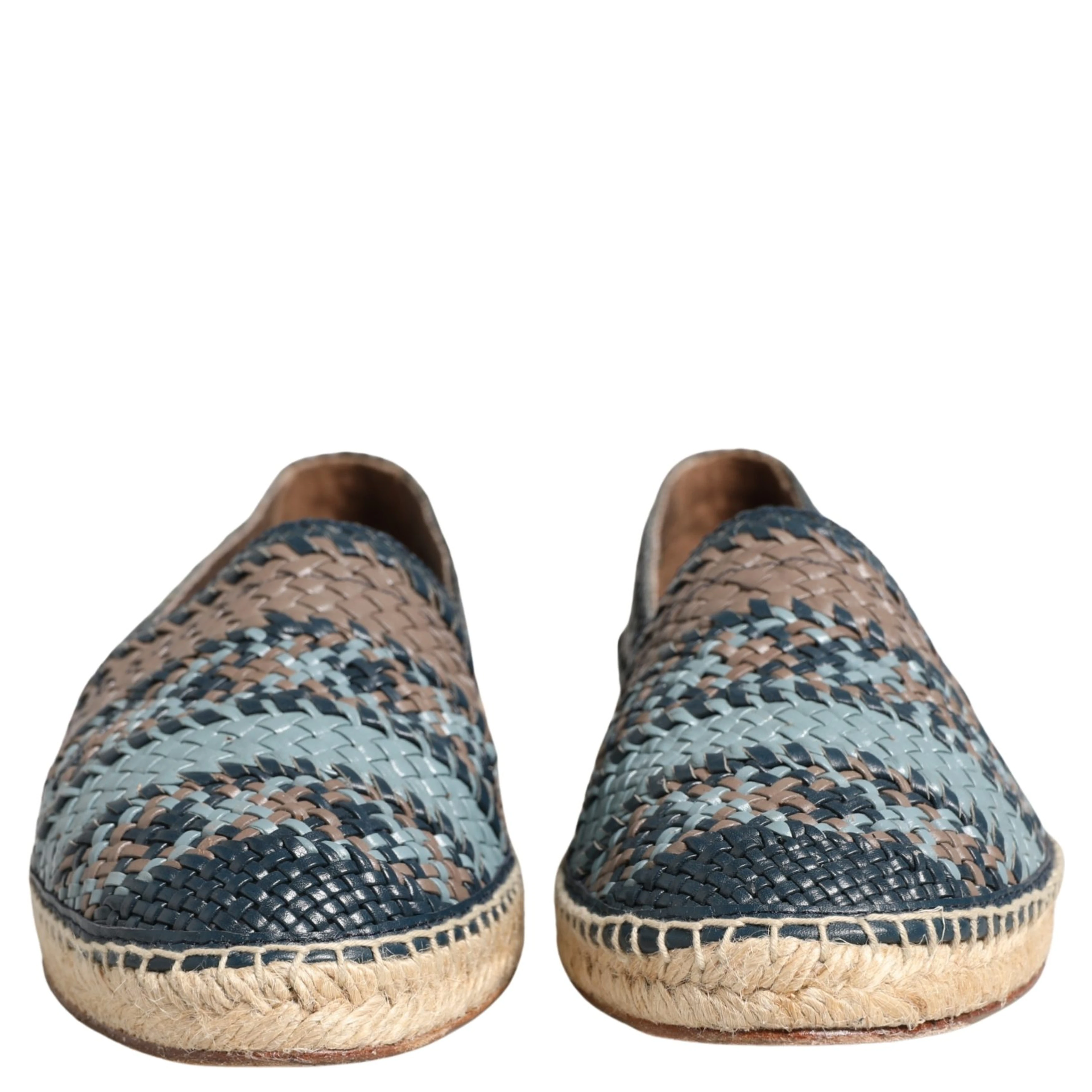 Blue Gray Slip On Buffalo Espadrille Shoes