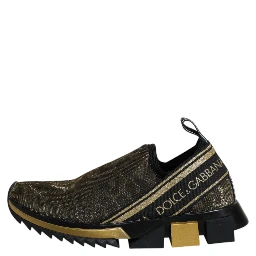 Gold Glitter Leopard Sorrento Sneakers Shoes