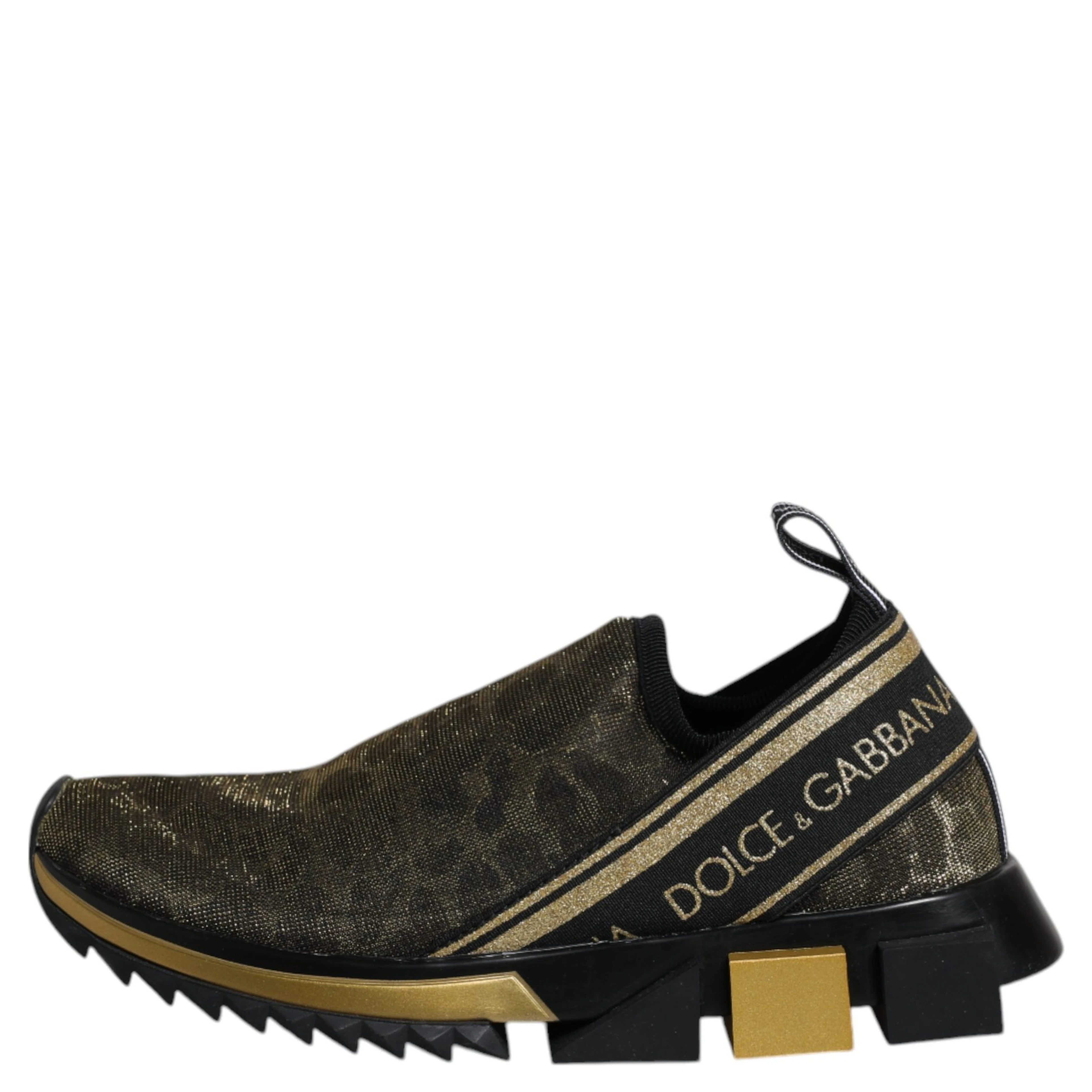 Gold Glitter Leopard Sorrento Sneakers Shoes