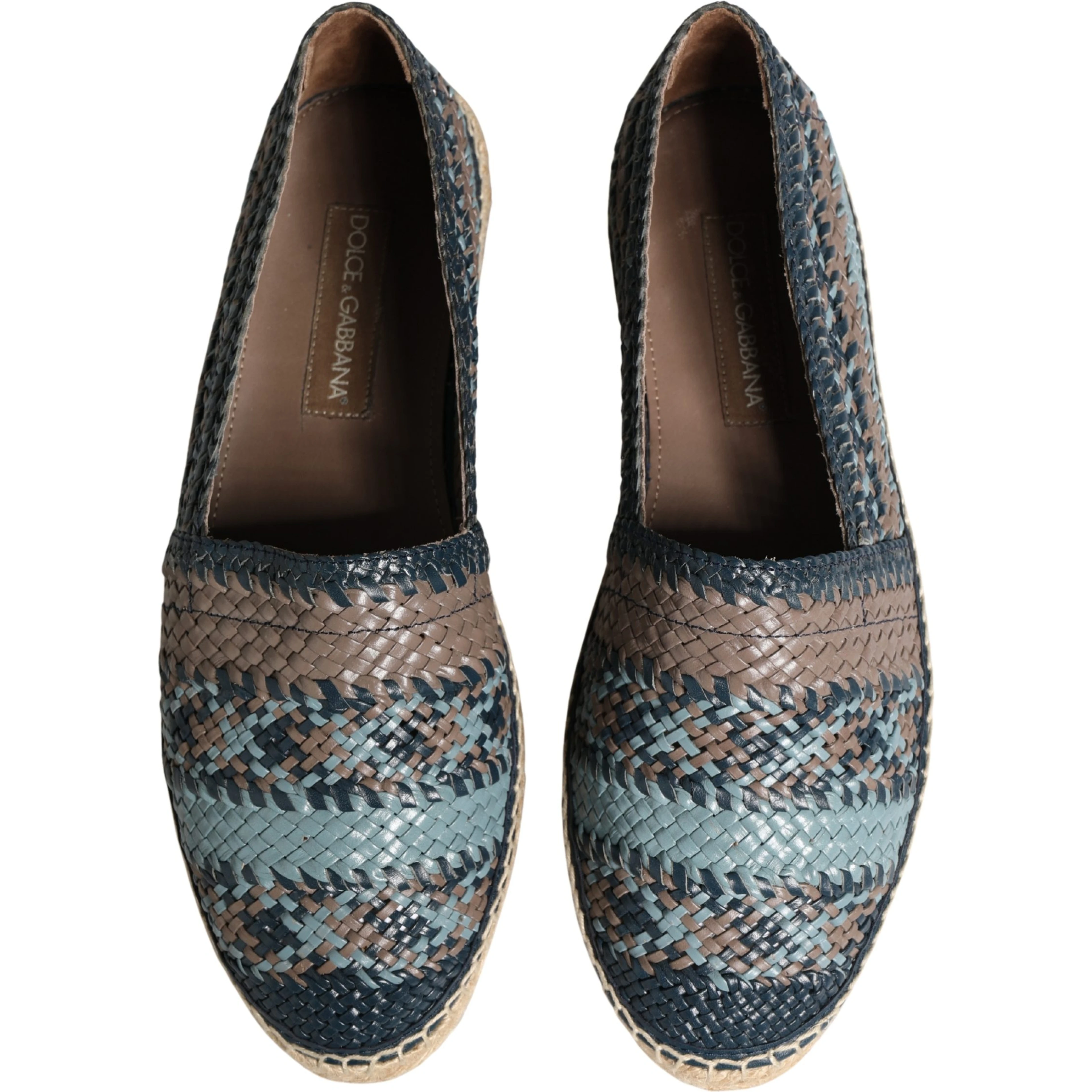 Blue Gray Slip On Buffalo Espadrille Shoes