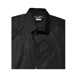 Black GOLD Cotton Collared Formal Dress Shirt