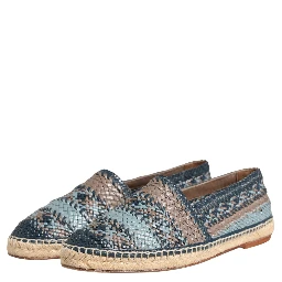 Blue Gray Slip On Buffalo Espadrille Shoes