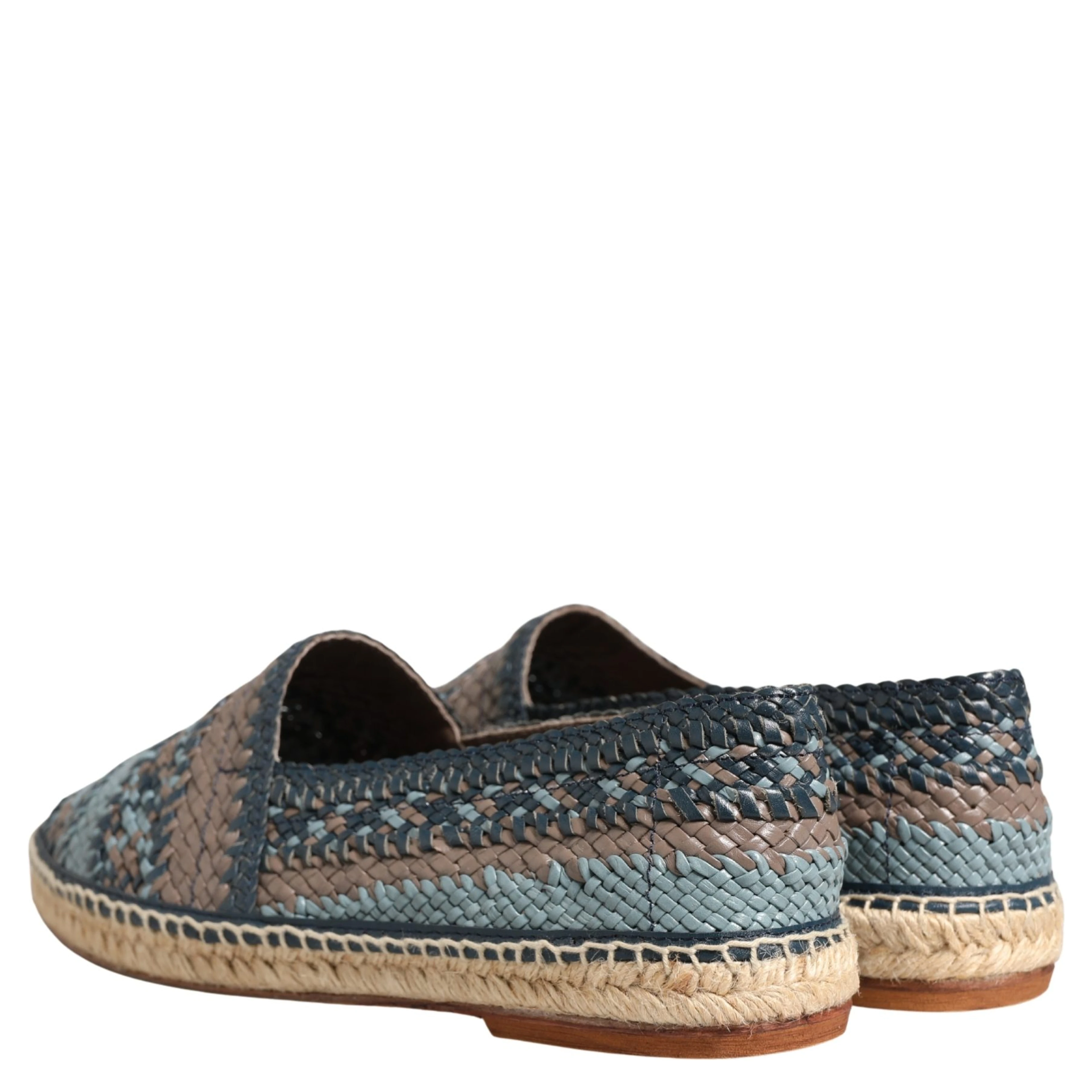 Blue Gray Slip On Buffalo Espadrille Shoes
