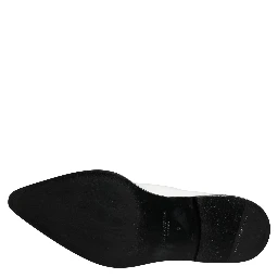 White Leather Chelsea SlipOn Ankle Boots Shoes
