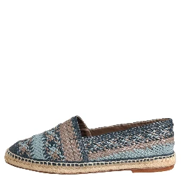 Blue Gray Slip On Buffalo Espadrille Shoes