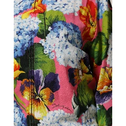 Multicolor Floral Print Zip Cardigan Jacket
