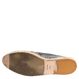 Blue Gray Slip On Buffalo Espadrille Shoes