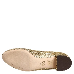 Gold Sequined Short Boots Stretch Shoes