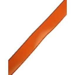 Orange PVC Waist Women Cintura Square Buckle Belt