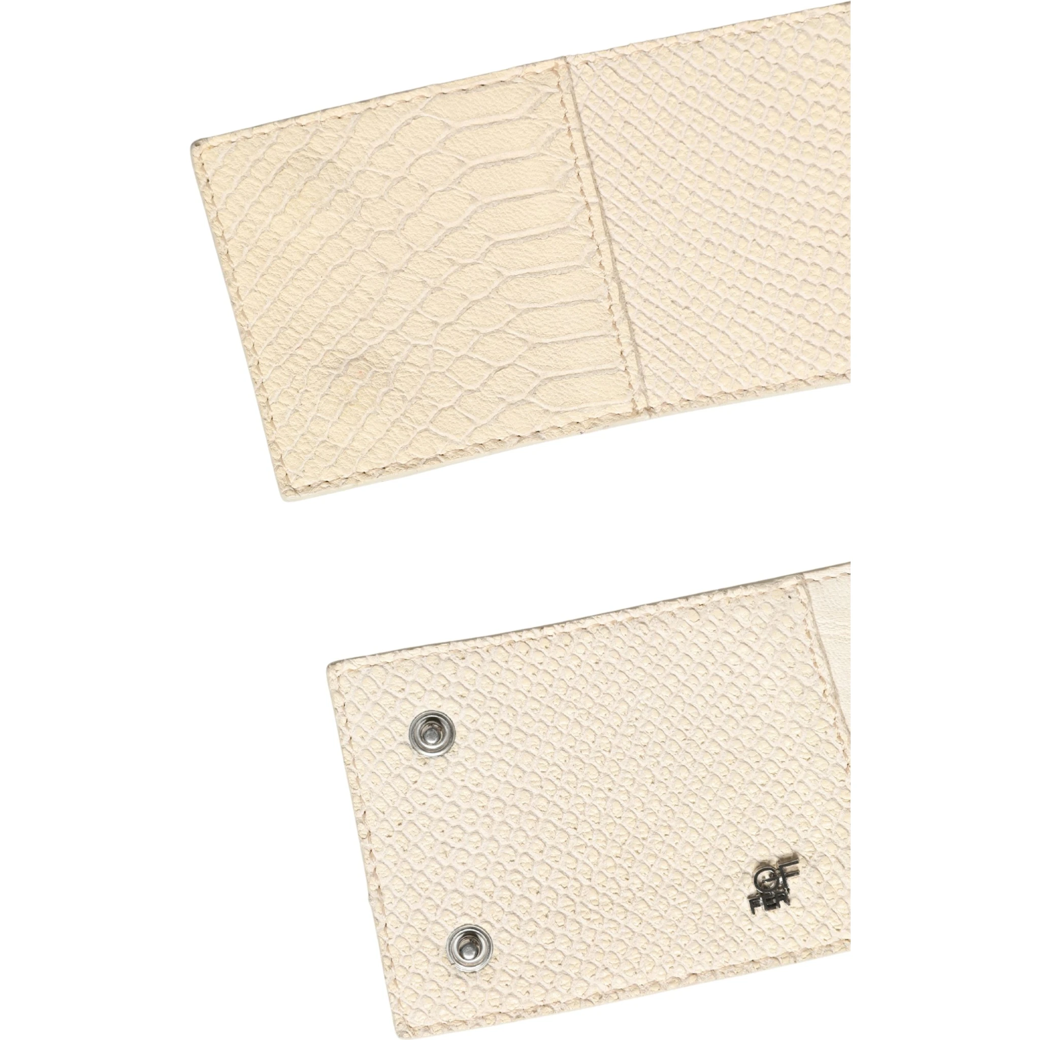 Off White Waxed Cotton Wide Fashion Waistband Belt