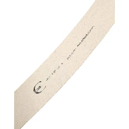 Off White Leather Waist Women Cintura Buckle Belt