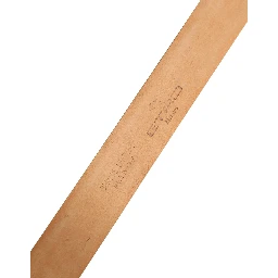 Orange Genuine Leather Silver Metal Buckle Waist Belt