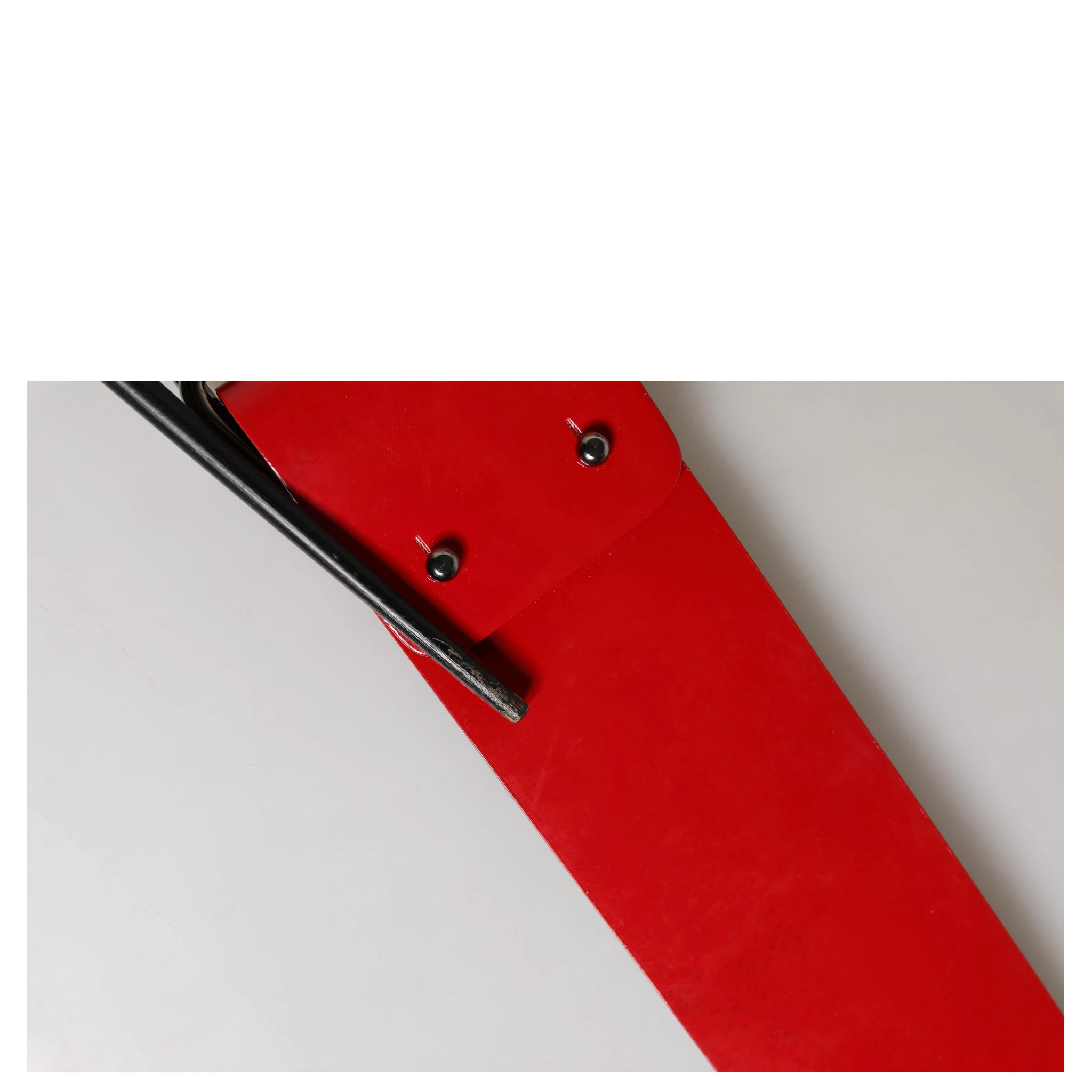 Red Wide Waist Silver Metal Buckle Belt