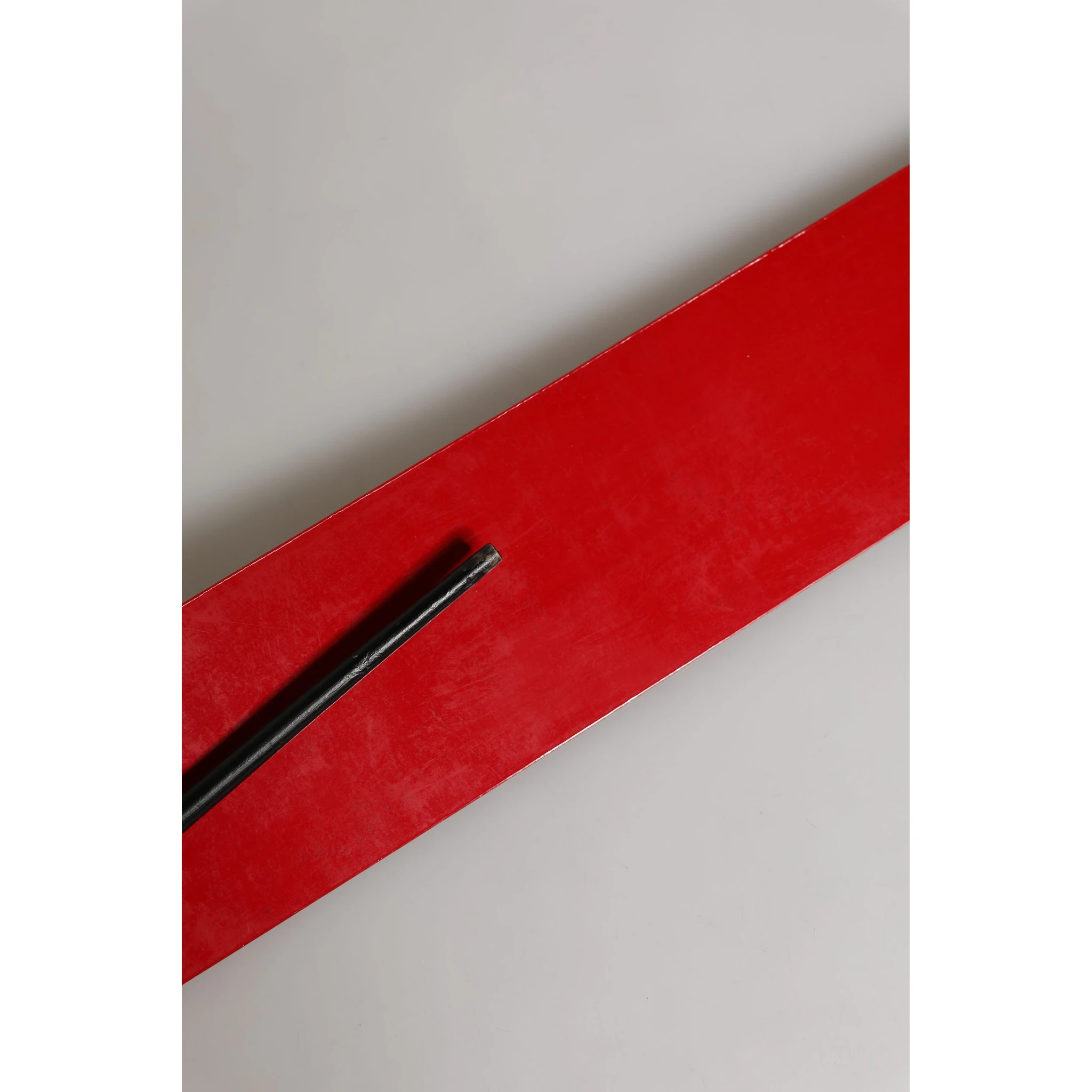 Red Wide Waist Silver Metal Buckle Belt