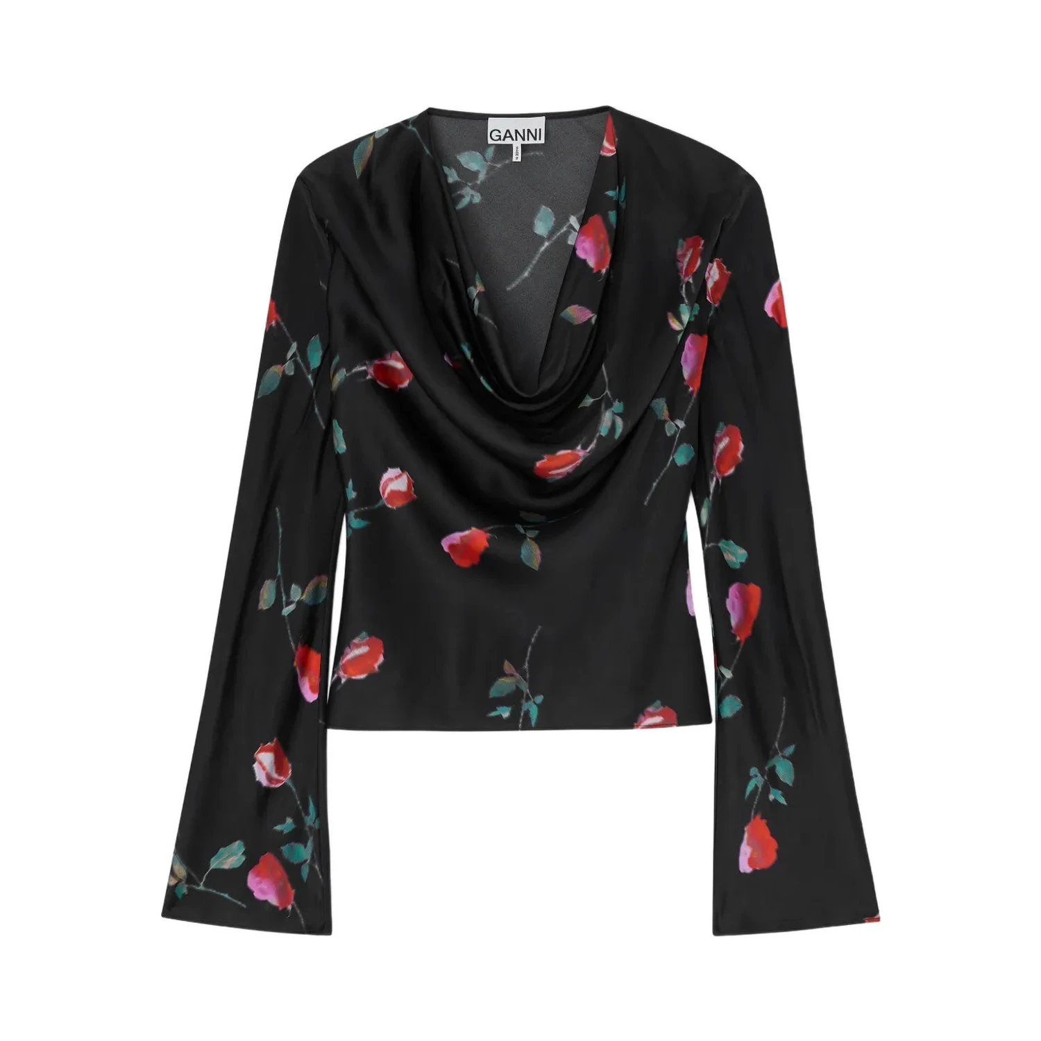 GANNI Shirts Black