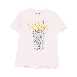 GANNI T-shirts and Polos Pink